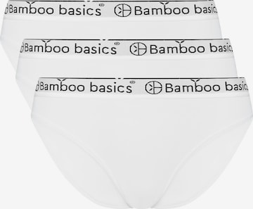 Slip di Bamboo basics in bianco: frontale