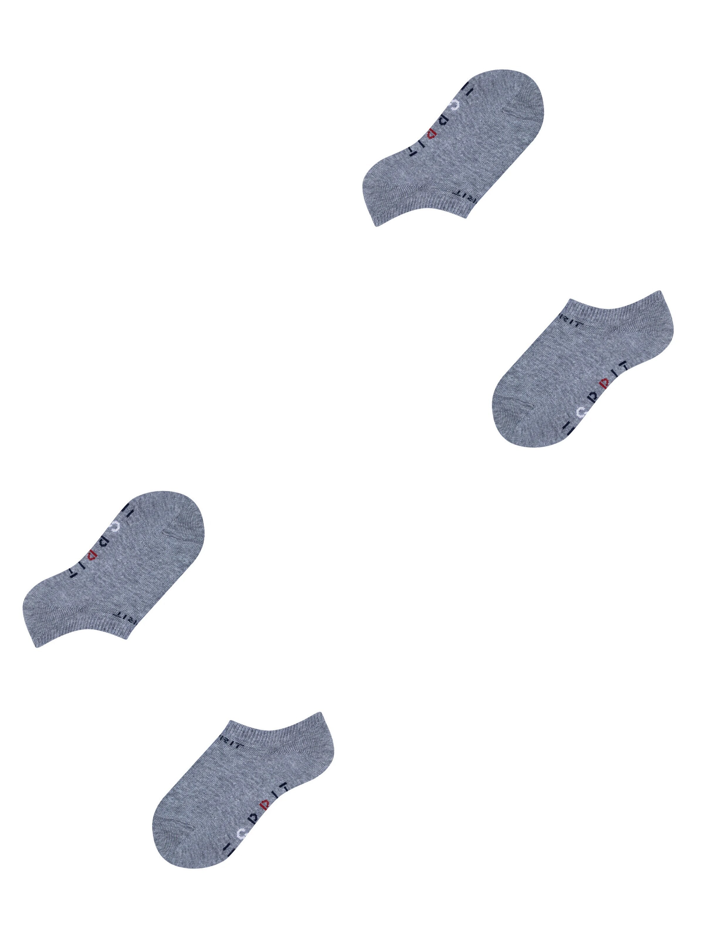 ESPRIT Socks 'Foot Logo 2-Pack' in Grey