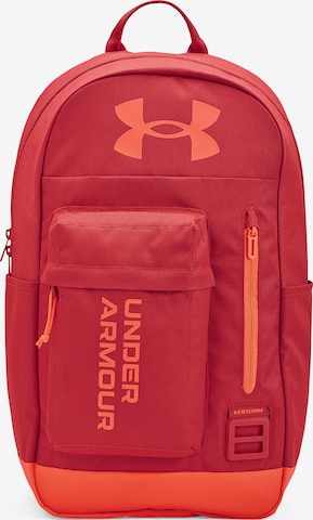 UNDER ARMOUR Sports Backpack 'Halftime' in Red: front