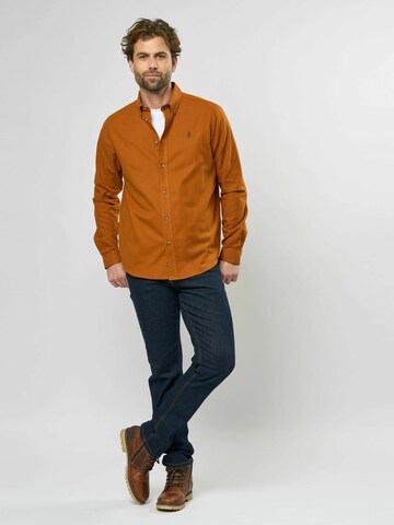 MCS Klasický střih Košile 'Tom' – hnědá