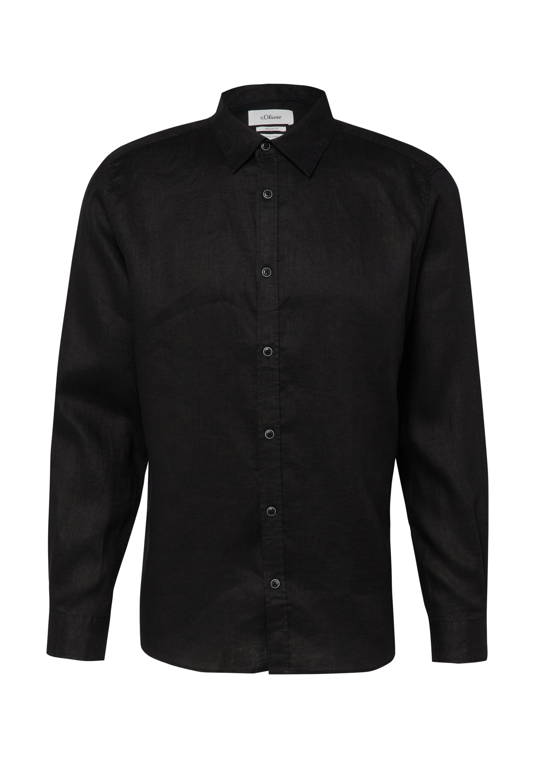 s.Oliver Hemd in Schwarz: Vorderseite
