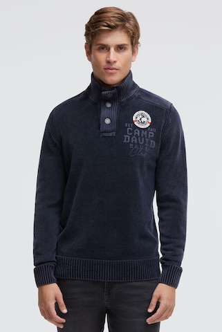 CAMP DAVID Sweater in Blue: front
