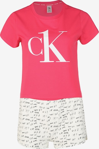 Calvin Klein Underwear Korte pyjama in Roze: voorkant