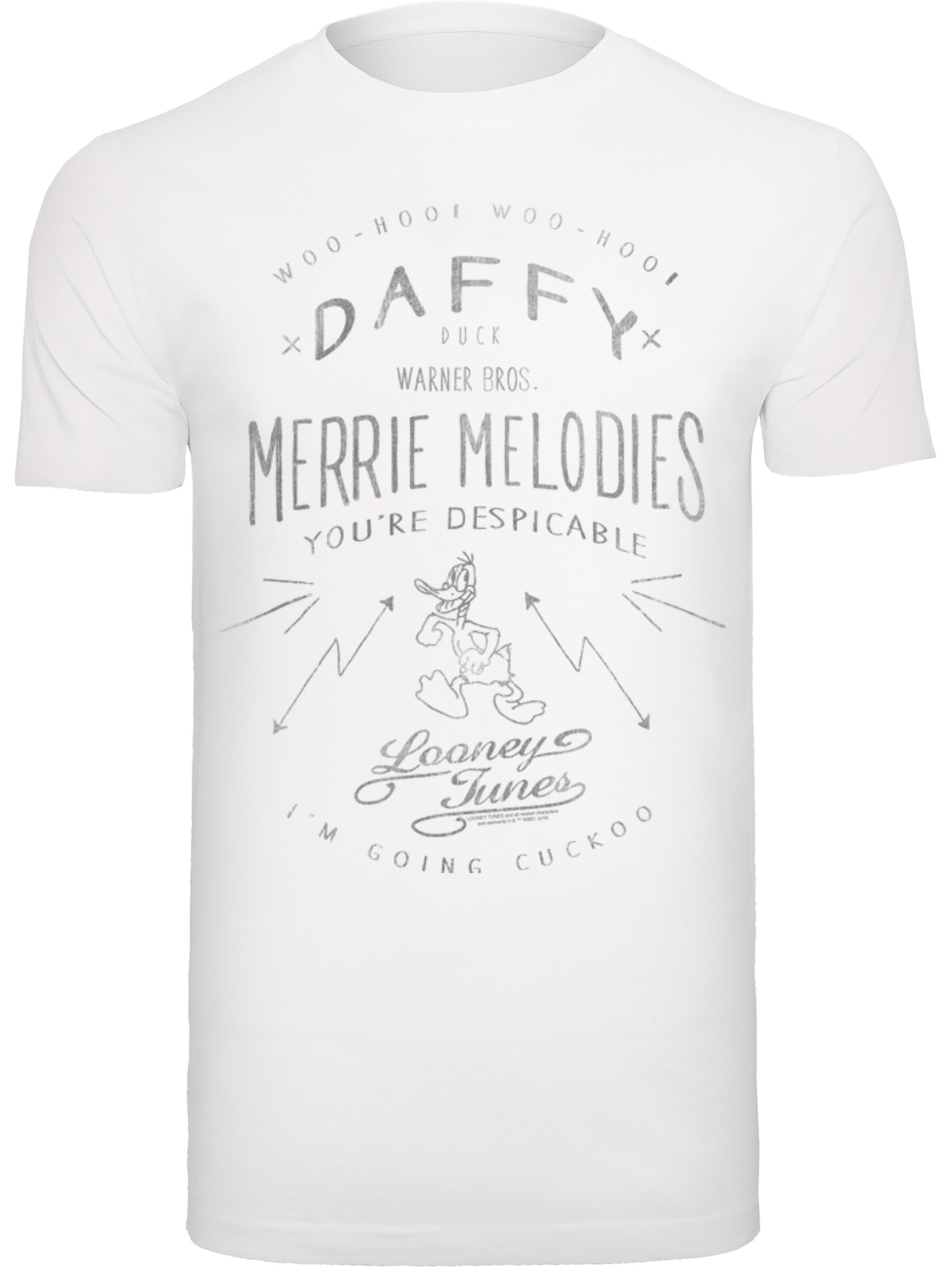 F4NT4STIC Shirt in Wit: voorkant