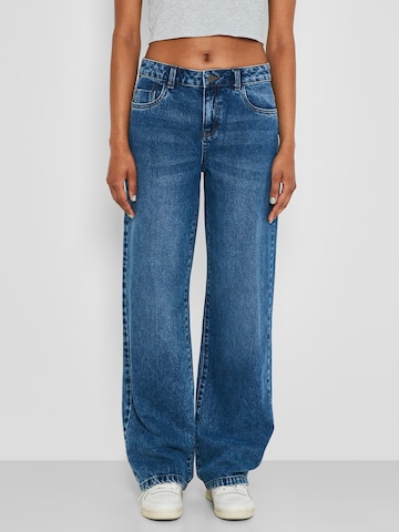 Noisy may Wide Leg Jeans 'Amanda' i blå: forside