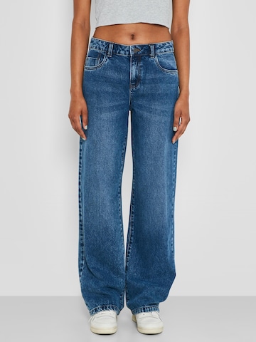 Noisy may Wide leg Jeans 'Amanda' in Blauw: voorkant