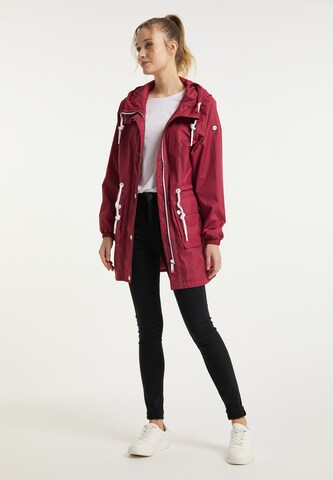 Parka mi-saison DreiMaster Maritim en rouge