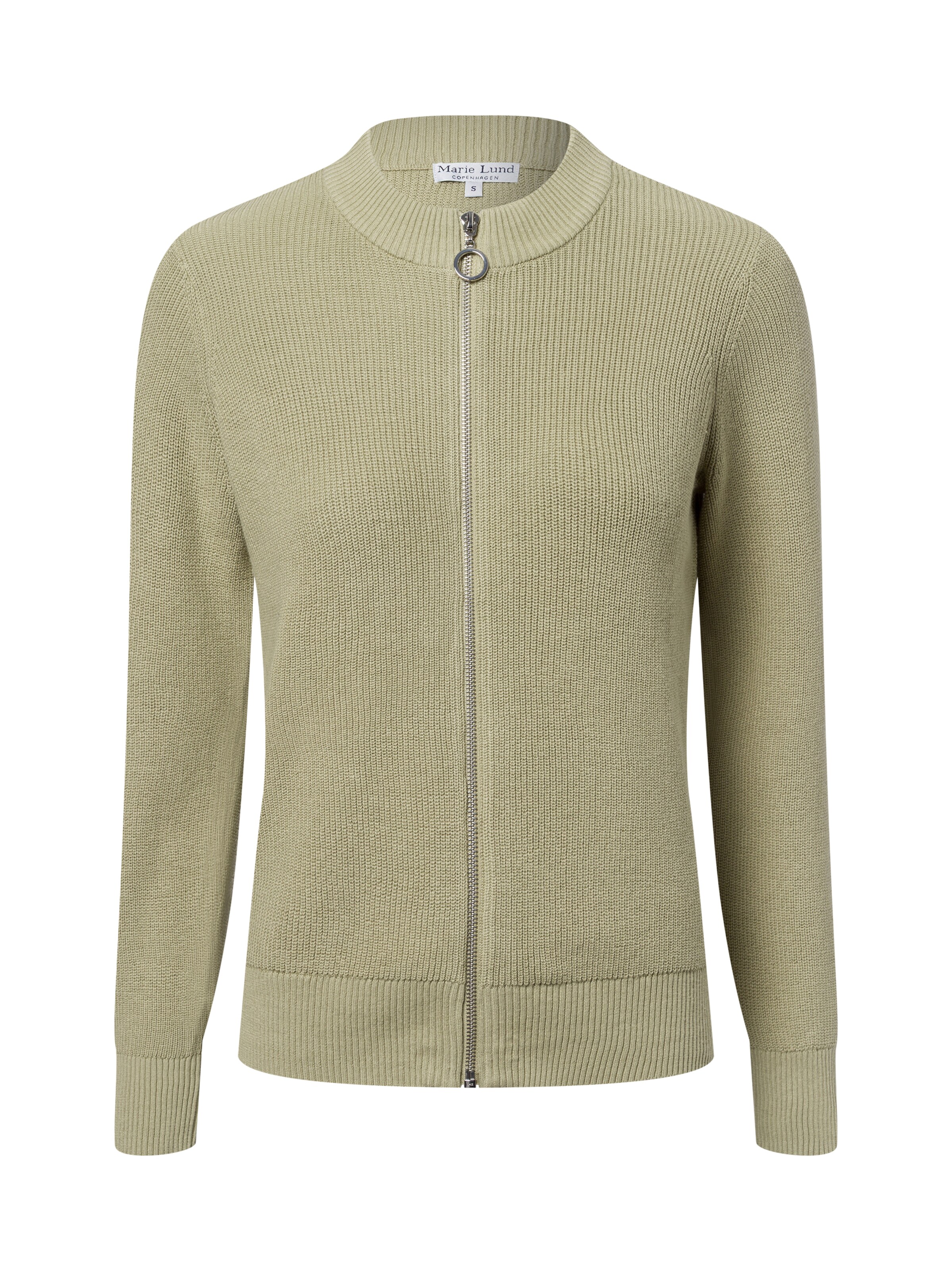 Marie Lund Strickjacke in Grün: Vorderseite