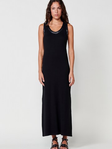 KOROSHI Summer dress in Black: front