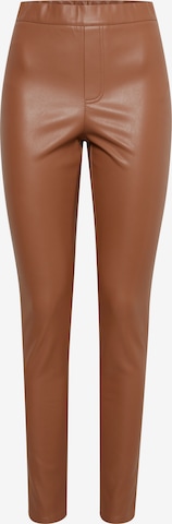 Oxmo Slimfit Leggings 'PAULINE' in Bruin: voorkant