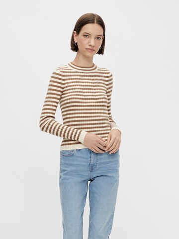 PIECES Sweater 'Crista' in Beige: front