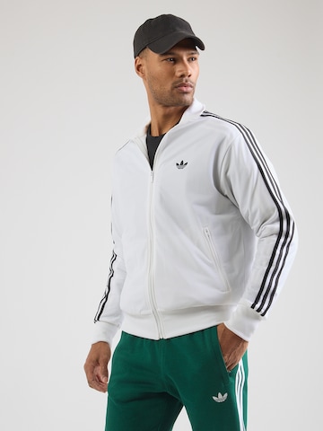 ADIDAS ORIGINALS Jopa na zadrgo 'Firebird' | bela barva: sprednja stran