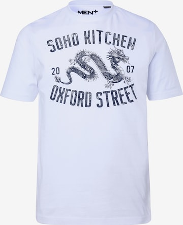 Men Plus Shirt in White: front