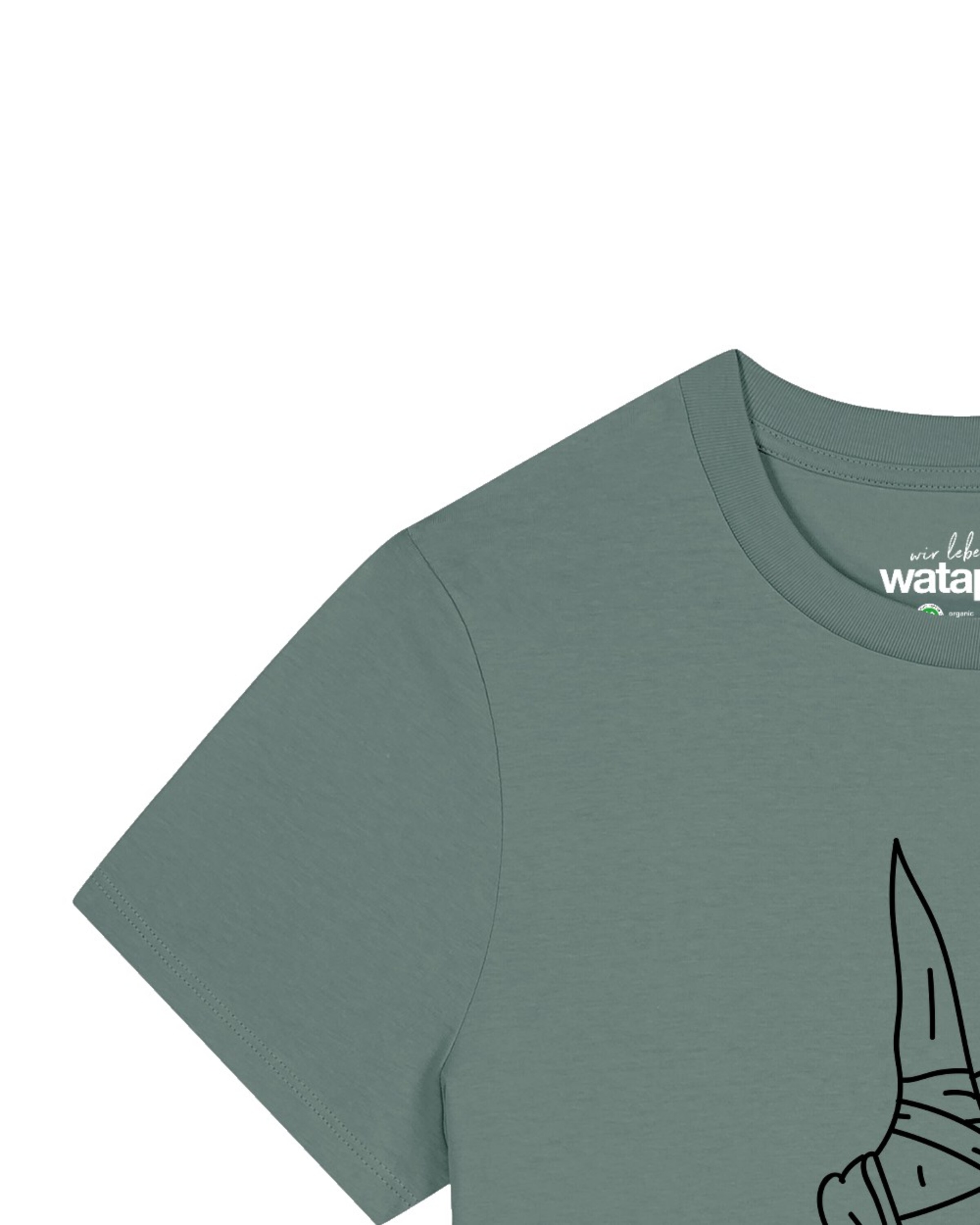 Watapparel Shirt 'Ballett Spitze' in Groen
