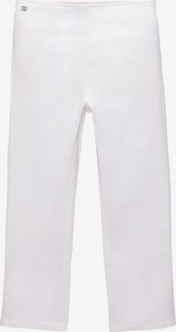 Skinny Jean Pull&Bear en blanc : devant