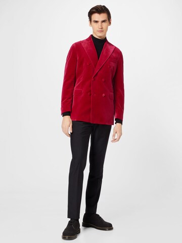 Oscar Jacobson Regular Fit Sakko 'Farris' in Rot