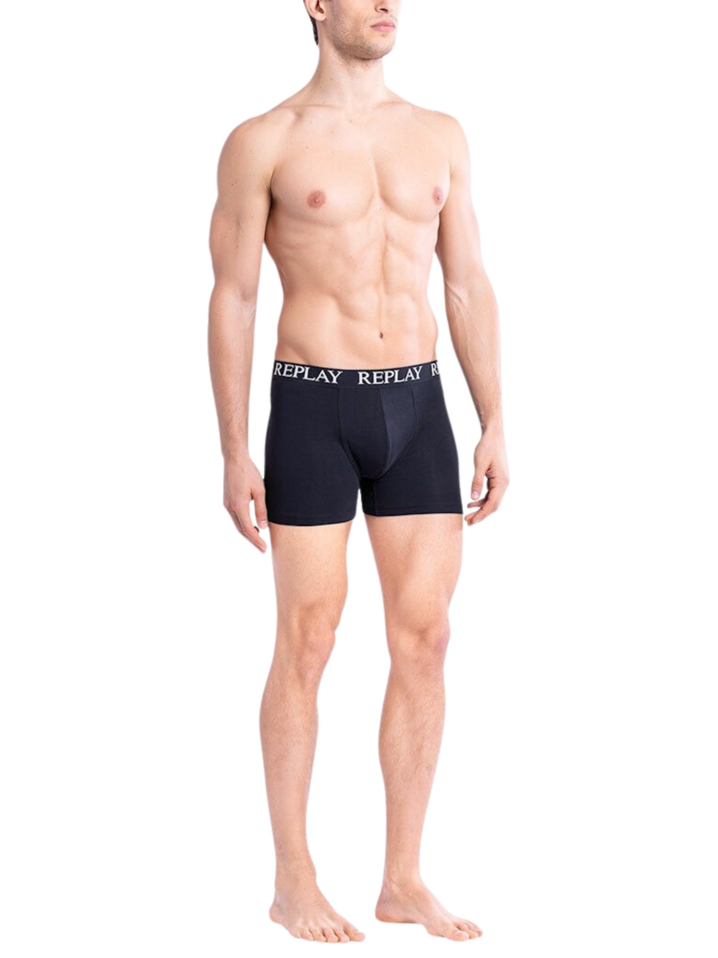 REPLAY Boxer shorts in Black: front