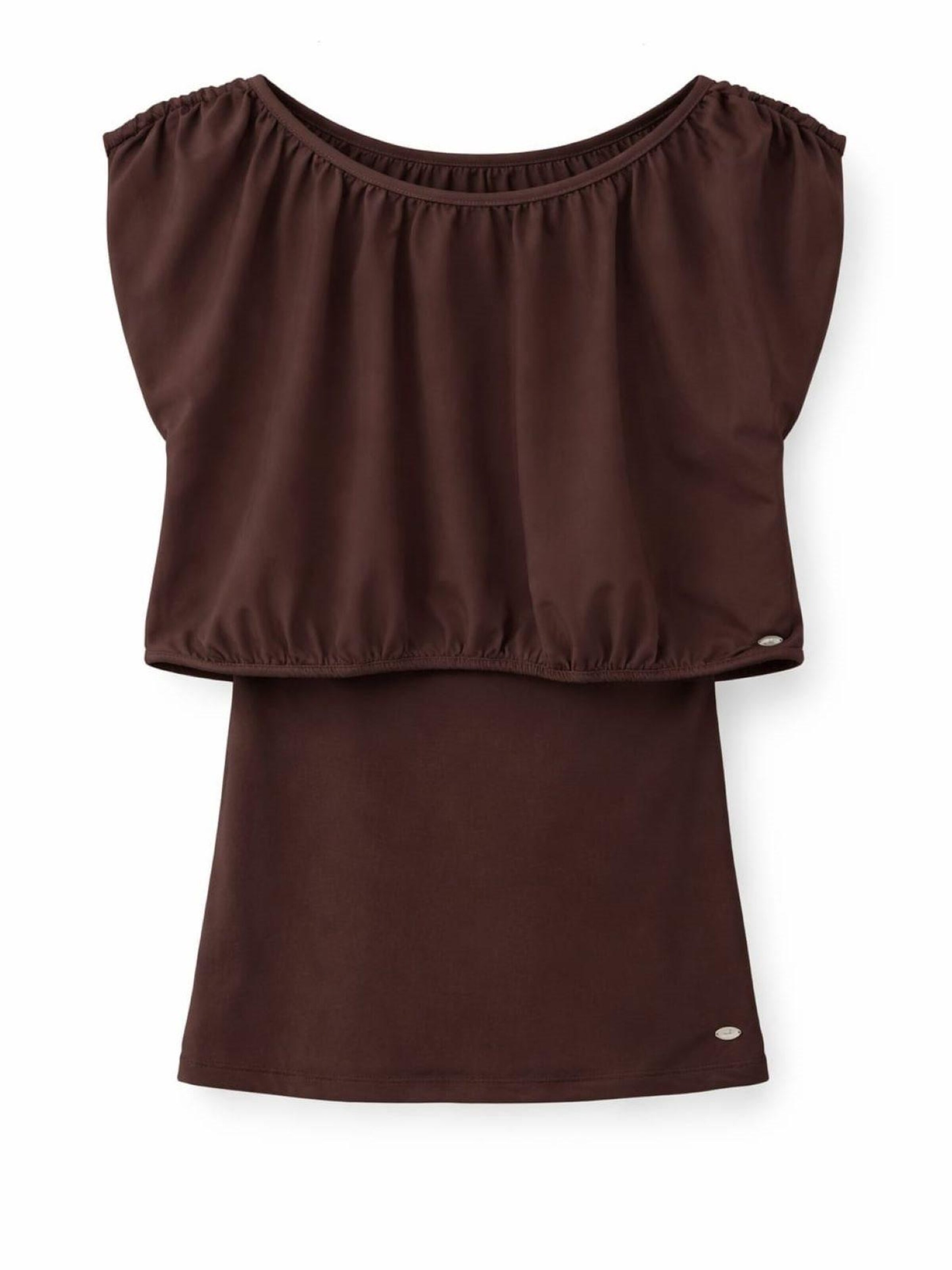 Lady Day Shirt 'Lady Day Maxie dark brown' in Brown: front