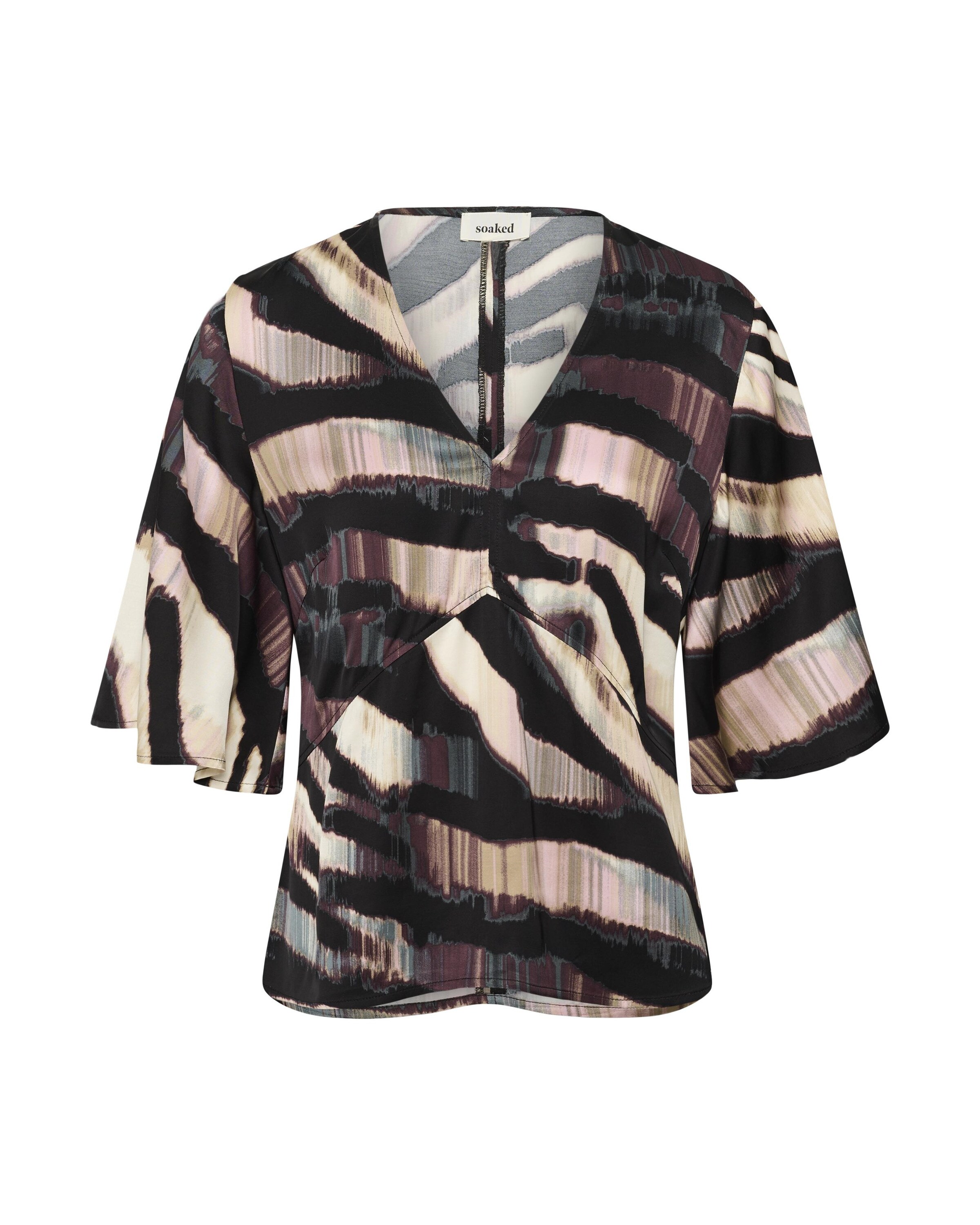 SOAKED IN LUXURY Chemisier en mélange de couleurs, Vue avec produit