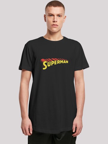 F4NT4STIC T-Shirt 'DC Comics Superhelden Superman Telescopic Loco' in Schwarz: Vorderseite