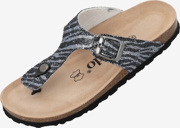 Palado T-bar sandals 'Palado Kos Wild' in Grey: front