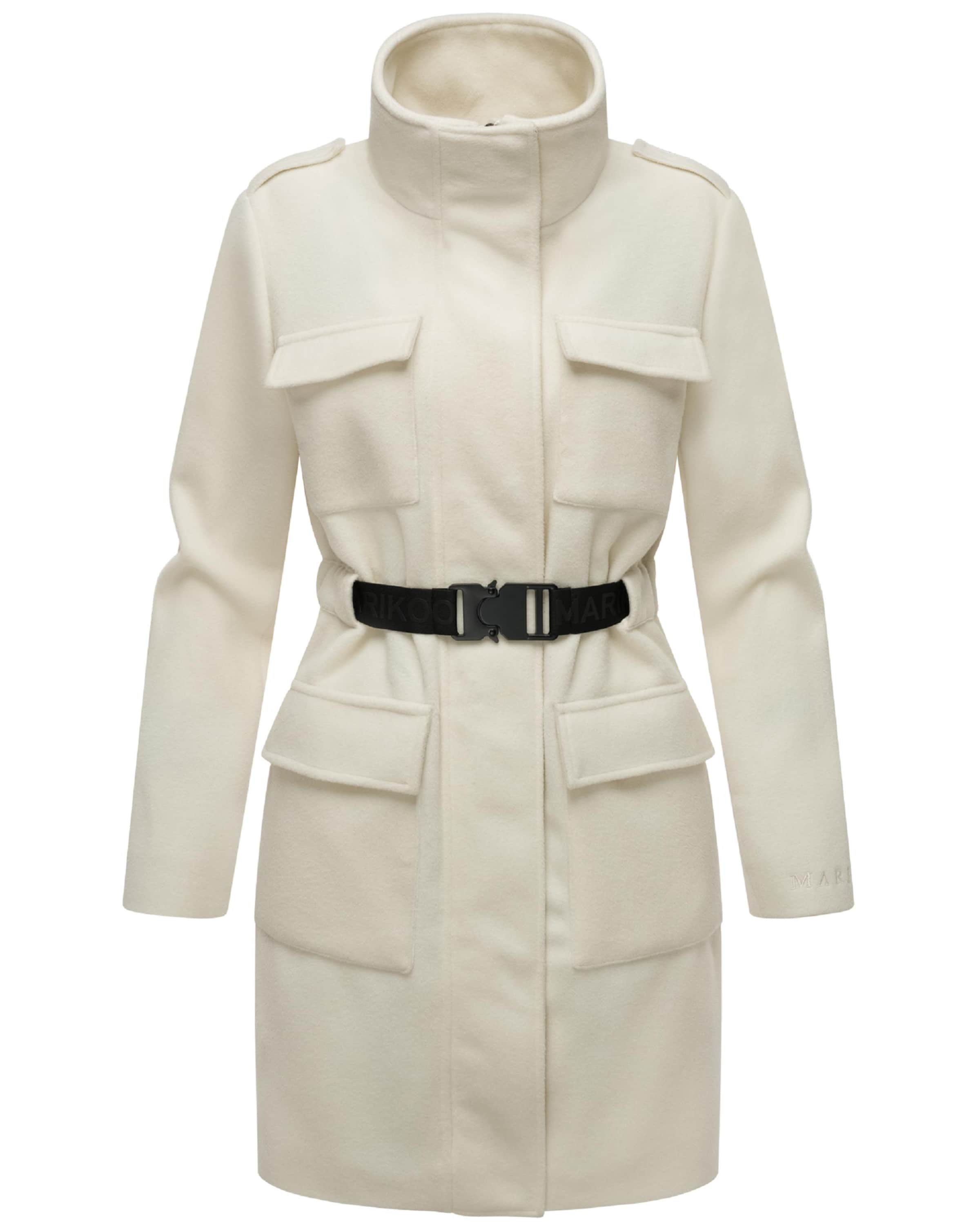 MARIKOO Преходно палто 'Tanokoo 16' в бяло