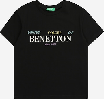 UNITED COLORS OF BENETTON Футболка в Черный: спереди