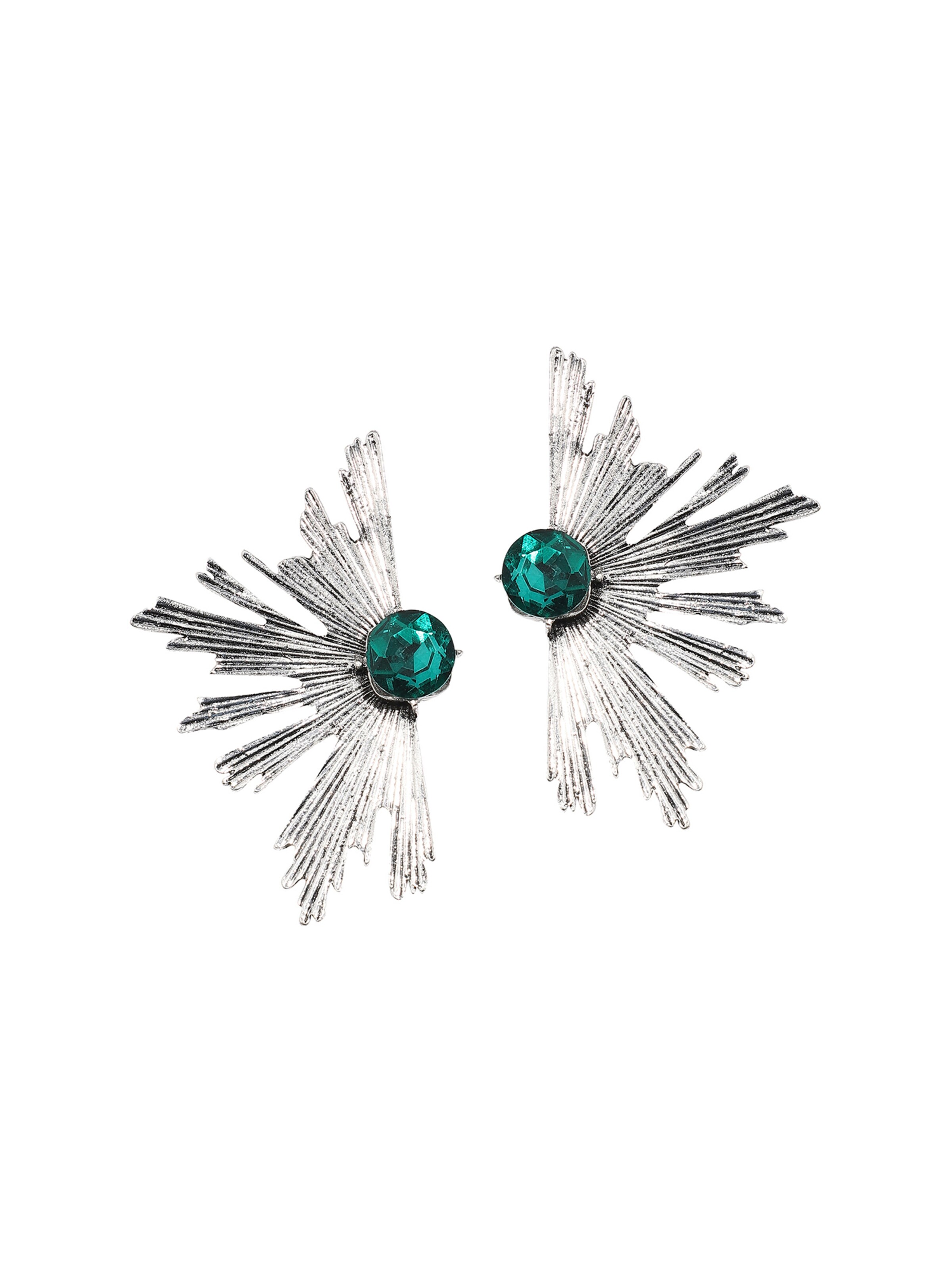 Boucles d'oreilles ' Alphonsine ' SOHI en argent : devant