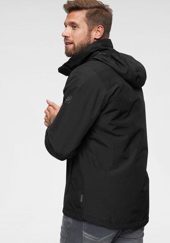 Geacă outdoor 'Stormy Point' de la JACK WOLFSKIN pe negru