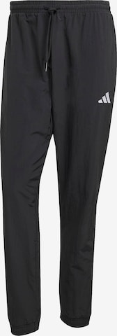 melns ADIDAS SPORTSWEAR Pakapēniski sašaurināts piegriezums Sporta bikses 'SL 2': no priekšpuses
