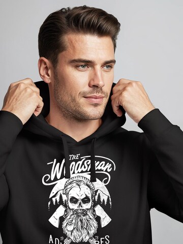 Neverless Sweatshirt 'Lumberjack' in Black
