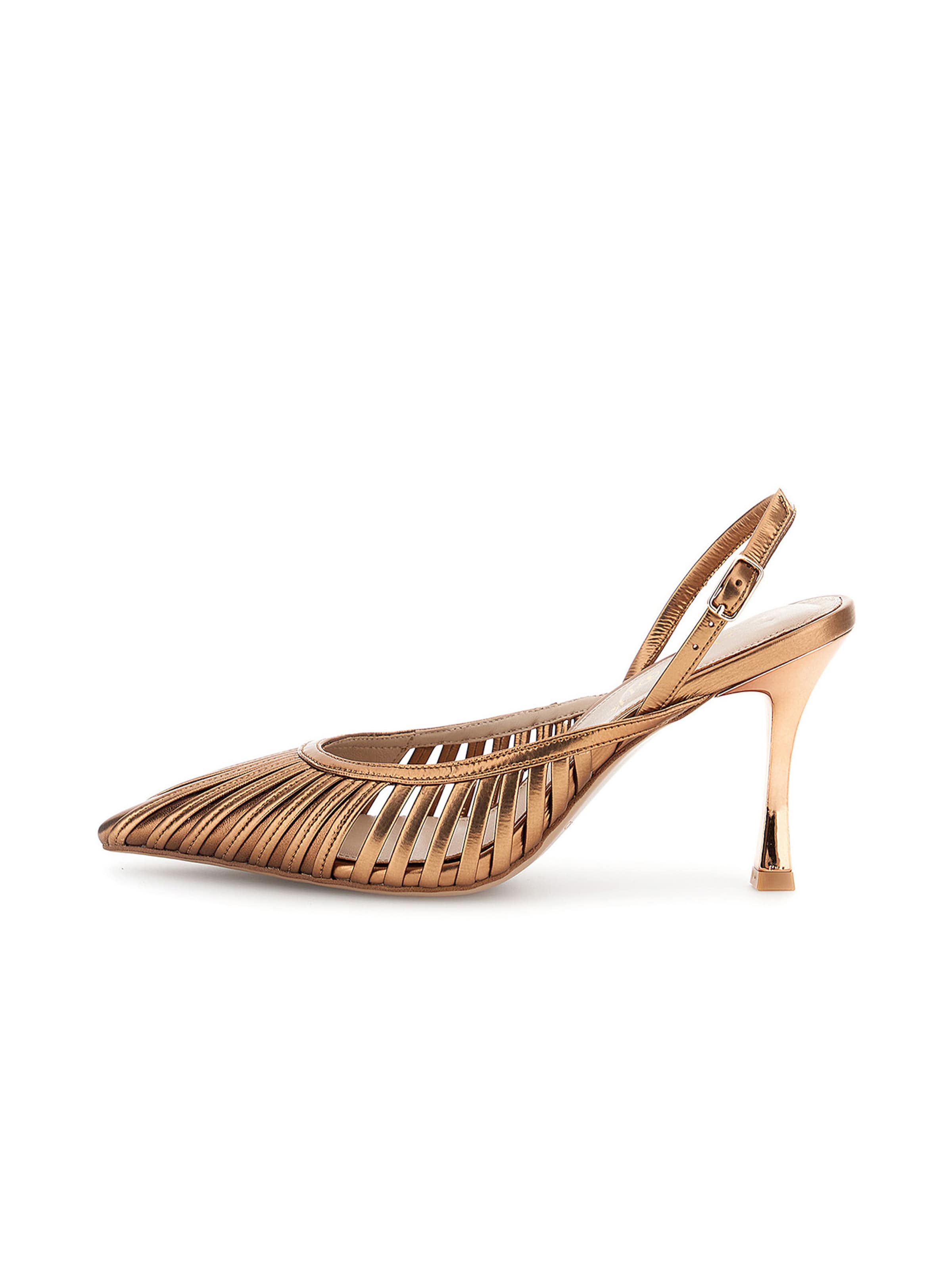 CAFè NOIR Slingback pumps in Brown: front