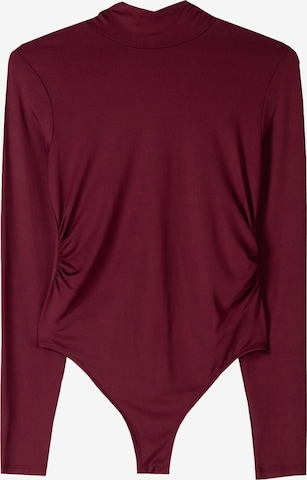 Bershka Rövid body - piros: elől