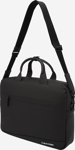 Sac d’ordinateur portable Calvin Klein en noir