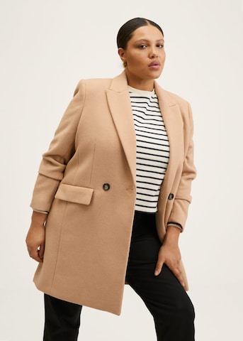 MANGO Between-Seasons Coat 'Dali' in Beige