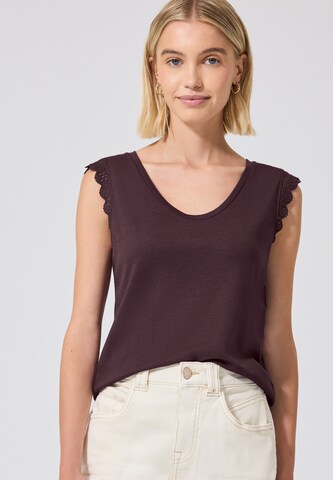 Street One Studio Shirt in Purple: front