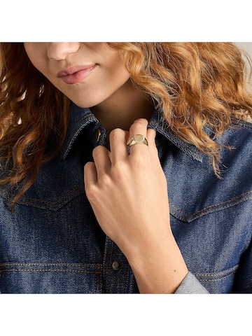 FOSSIL Ring in Gold: Vorderseite