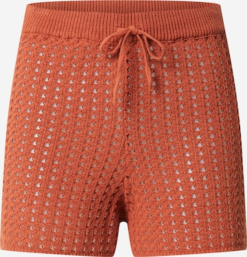 Regular Pantalon 'Anica' EDITED en marron : devant