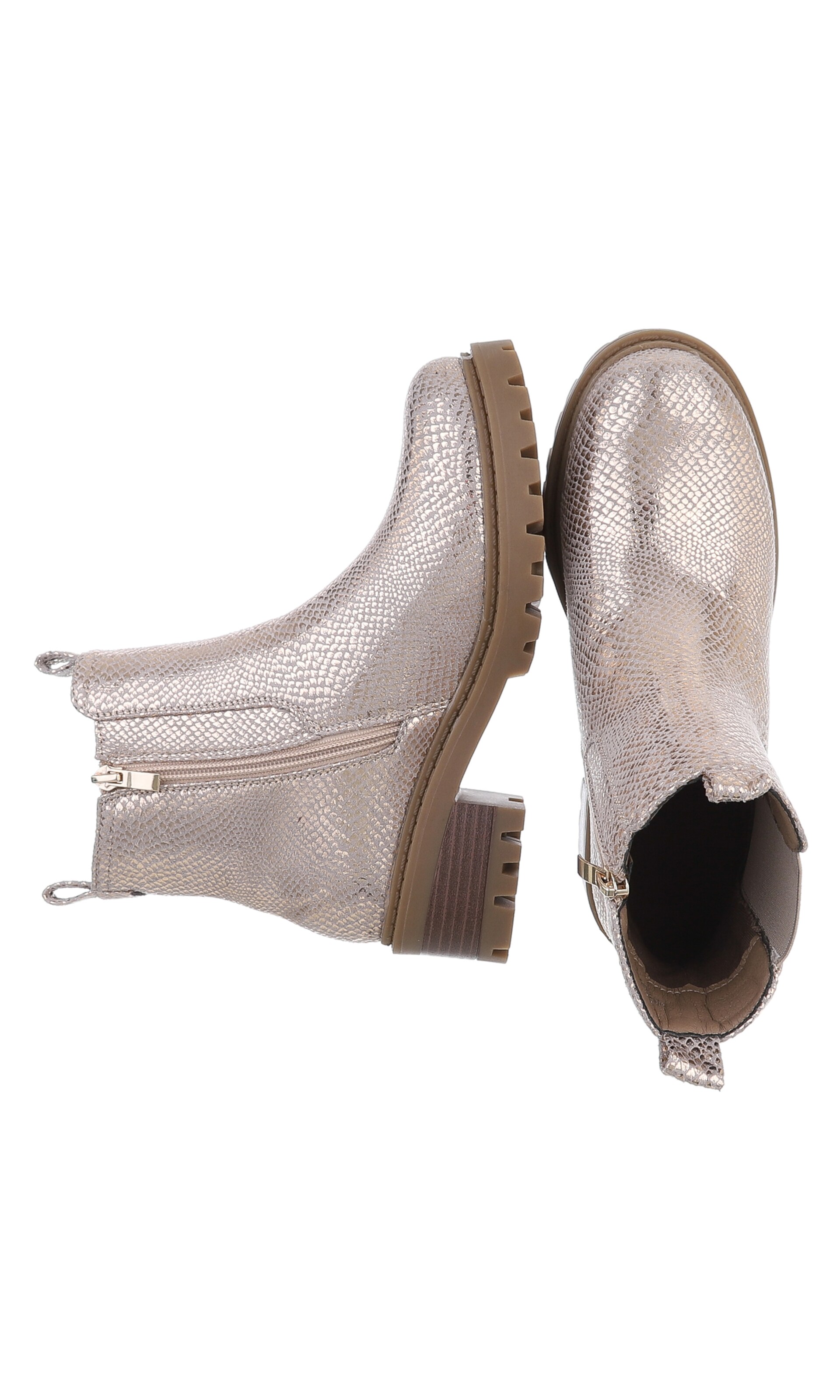 Ital-Design High Heels ' Plateaustiefeletten ' in Gold