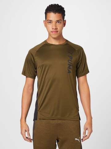 T-Shirt fonctionnel PUMA en vert : devant