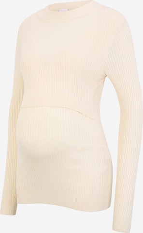 MAMALICIOUS Sweater 'Zoey' in Beige: front