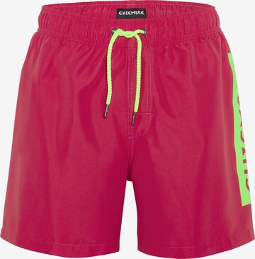 CHIEMSEE Board Shorts in Pink: front