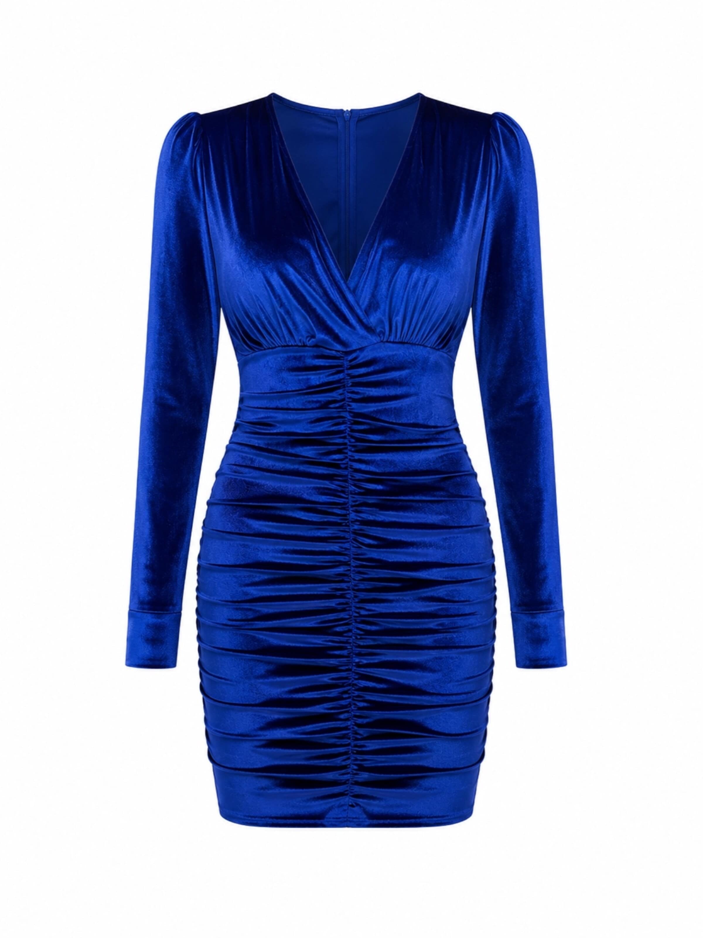 Elena Athanasiadou Cocktailjurk 'Velora' in Blauw: voorkant