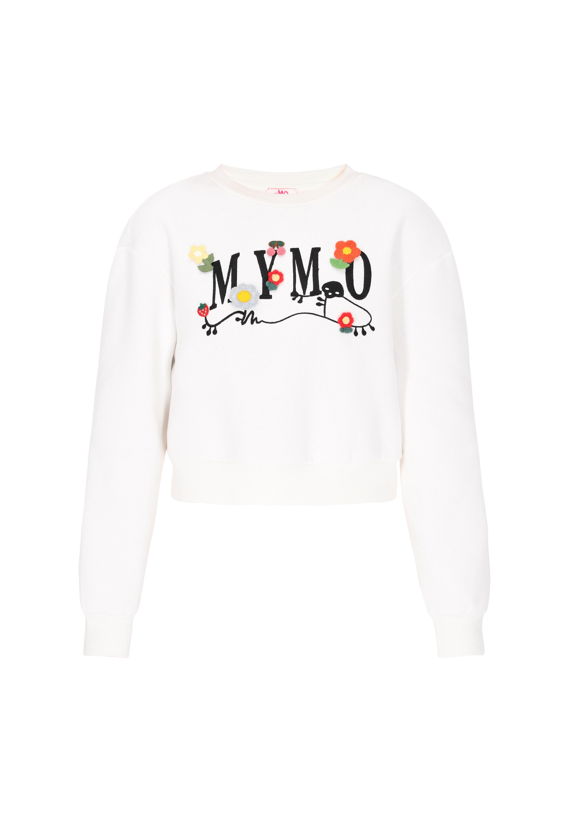 Sweat-shirt MYMO en blanc : devant