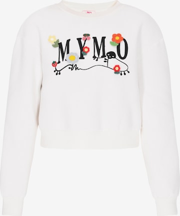 MYMO - Sudadera en blanco: frente