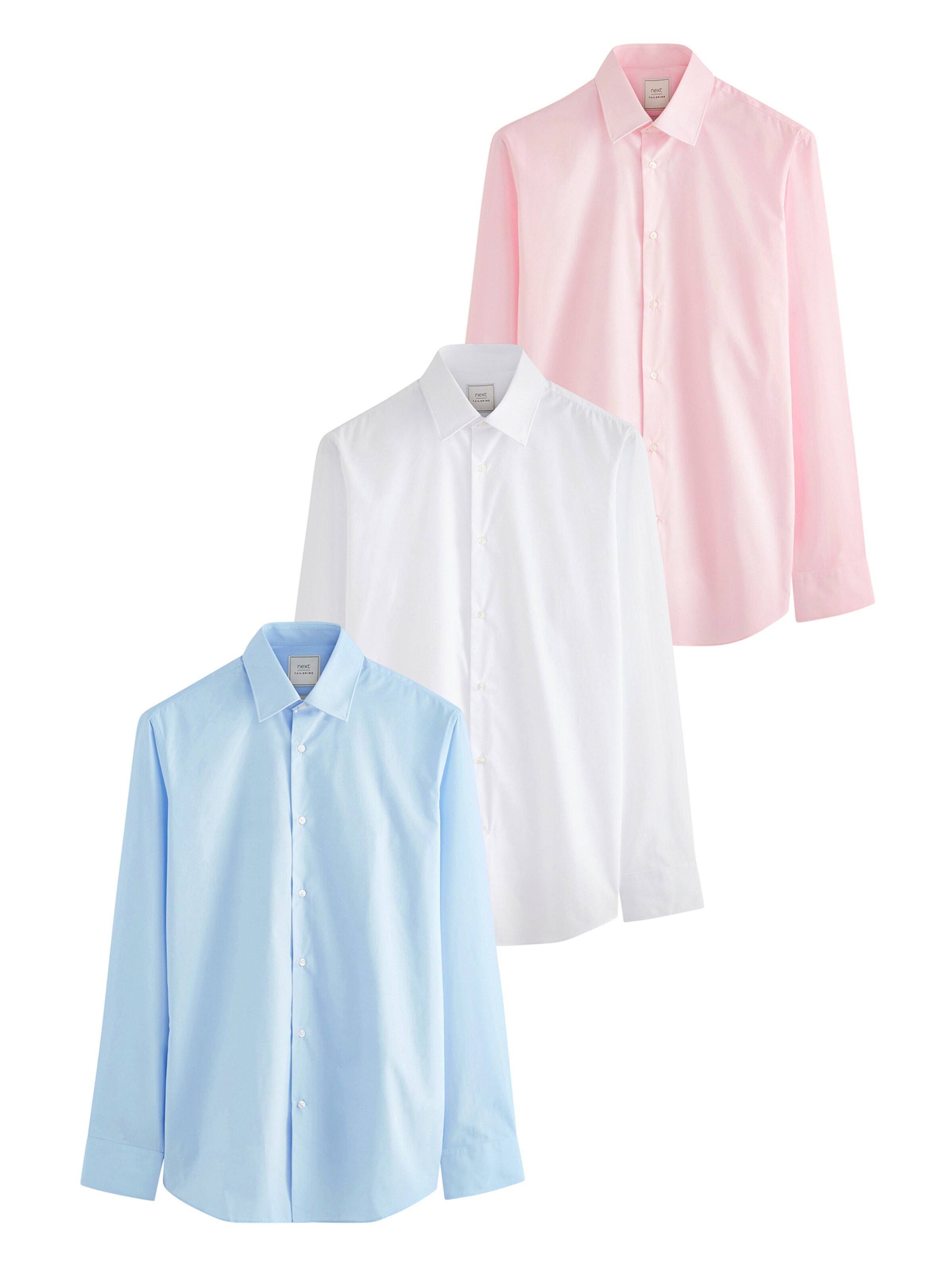 Next Slim Fit Риза в синьо: отпред