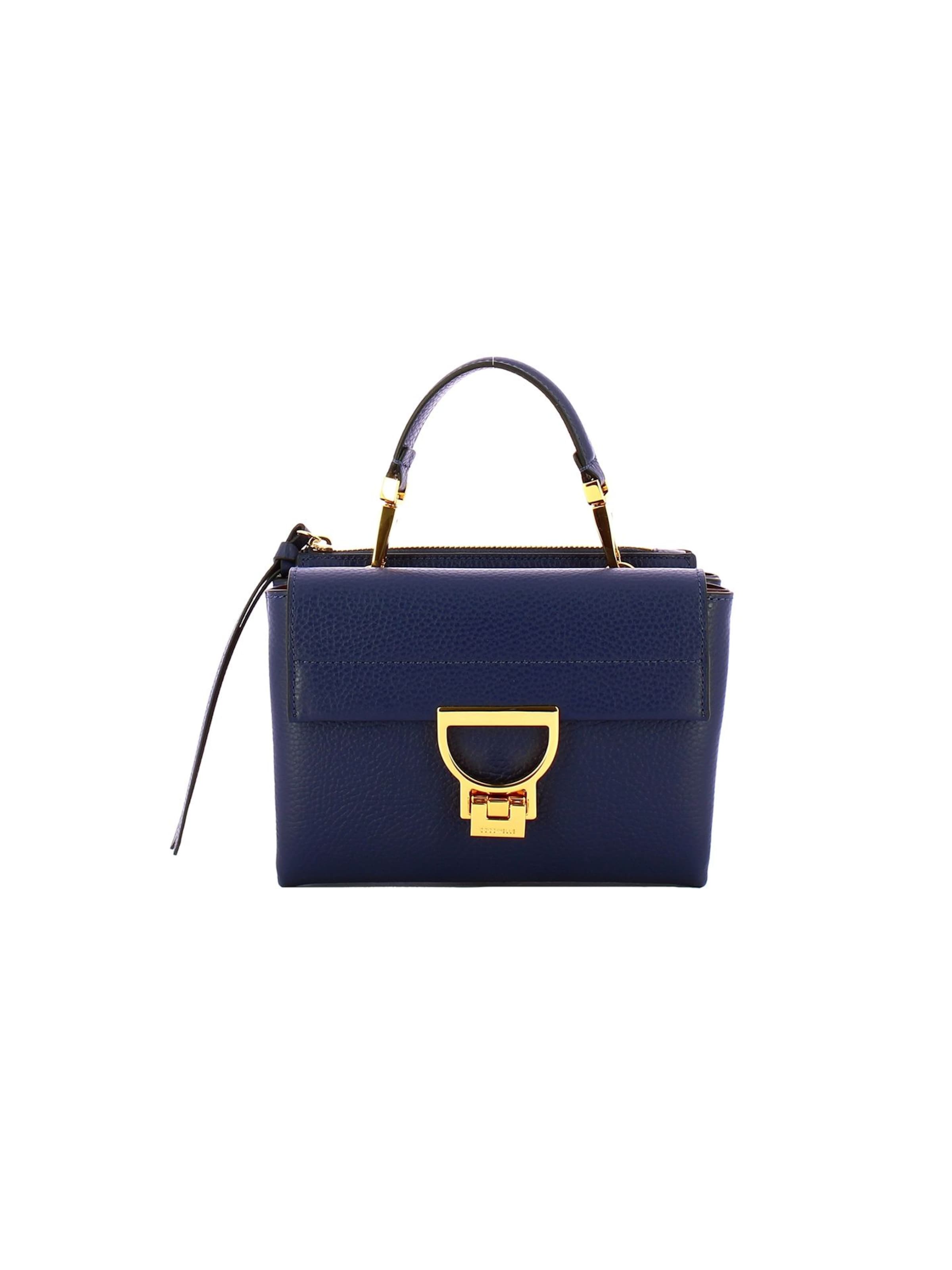 Coccinelle Schoudertas 'Arlettis Handbag Grained Leather' in Blauw: voorkant