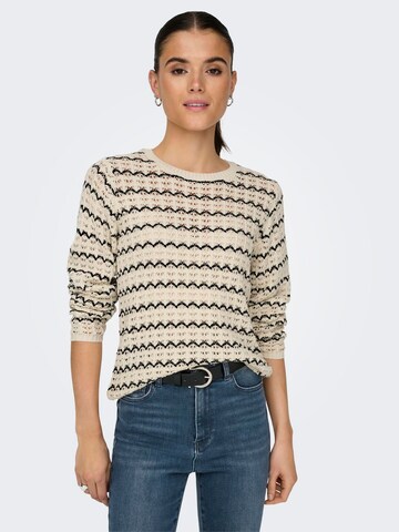 ONLY Pullover in Beige: Vorderseite