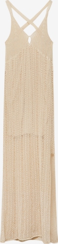 Pull&BearPletena haljina - bež boja: prednji dio
