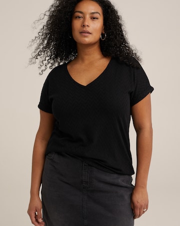 WE Fashion Shirt in Black: front